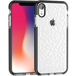 Mobigear Diamond Coque iPhone XR Coque arrière Rigide - Noir Mobigear Diamond Coque iPhone XR Coque arrière Rigide - Noir