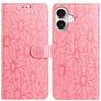 Mobigear Flowers Housse iPhone 17 Etui Porte-Monnaie - Rose