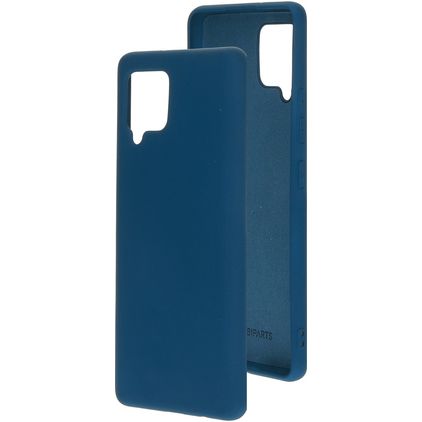 Mobiparts Coque Samsung Galaxy A42 Coque arrière en Silicone - Blueberry Blue