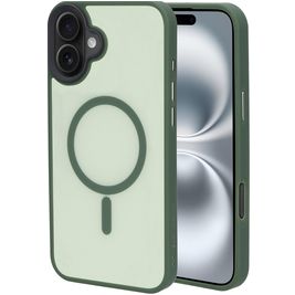 Mobiparts Hardcover Coque iPhone 16 Plus MagSafe Coque arrière Rigide - Satin Green