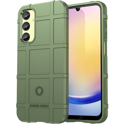 Mobigear Rugged Shield Coque Samsung Galaxy A55 Coque arrière en TPU Souple Anti-Chocs - Vert