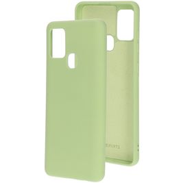 Mobiparts Coque Samsung Galaxy A21s Coque arrière en Silicone - Pistache Green