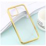 Mobigear Royal Coque iPhone 12 Pro Max Coque arrière en TPU Souple - Transparent / Or