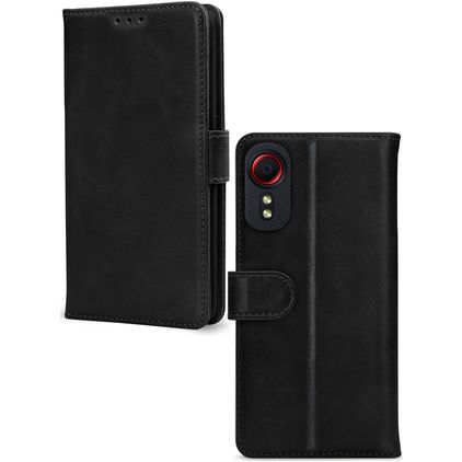 Mobilize Premium Gelly Wallet Housse Samsung Galaxy Xcover 5 Etui Porte-Monnaie - Noir
