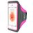 Mobiparts Comfort Fit Brassard Téléphone iPhone SE (2016) Brassard Coque de Sport en Neoprène - Neon Pink