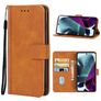 Mobigear Wallet Housse Motorola Edge S30 Etui Porte-Monnaie - Marron