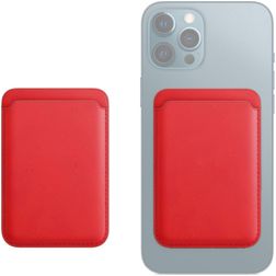 Mobigear Wallet Porte-cartes - 3 cartes - Compatible MagSafe - Rouge