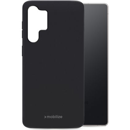 Mobilize Rubber Gelly Coque Samsung Galaxy S26 Ultra Coque arrière en TPU Souple - Noir