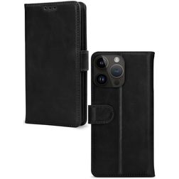 Mobilize Premium Gelly Wallet Housse iPhone 14 Pro Etui Porte-Monnaie - Noir