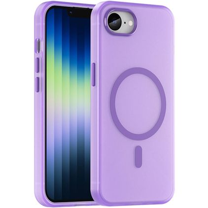 Mobigear Shockproof Coque iPhone 16e MagSafe Coque arrière Rigide - Violet