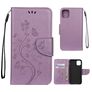 Mobigear Flowers Housse iPhone 11 Etui Porte-Monnaie - Violet