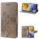 Mobigear Flowers Housse Samsung Galaxy M23 Etui Porte-Monnaie - Gris