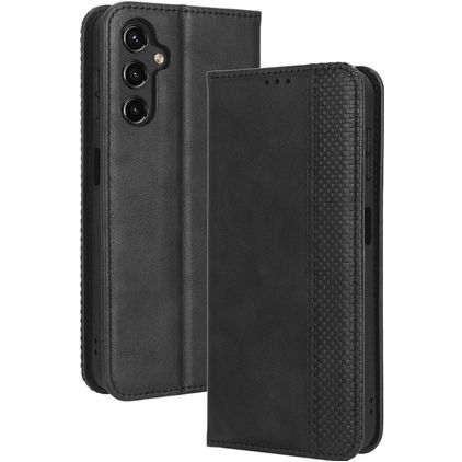Mobigear Sensation Housse Samsung Galaxy A14 Etui Porte-Monnaie - Noir