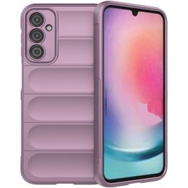 Mobigear Bumpy Coque Samsung Galaxy A24 Coque arrière en TPU Souple - Violet
