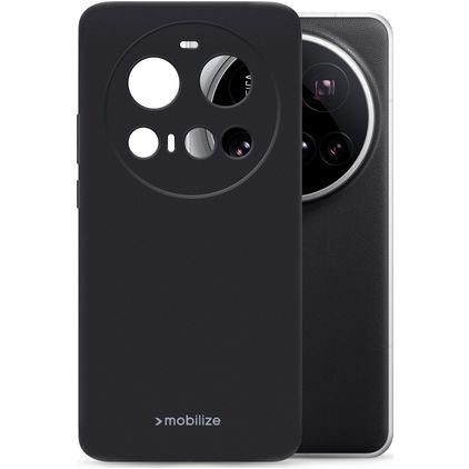Mobilize Rubber Gelly Coque Xiaomi 15 Ultra Coque arrière en TPU Souple - Noir