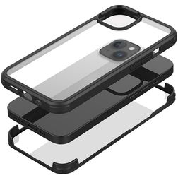 Mobilize 360 Protection iPhone 14 Plus Plastique rigide Coque arrière Antichoc - Noir