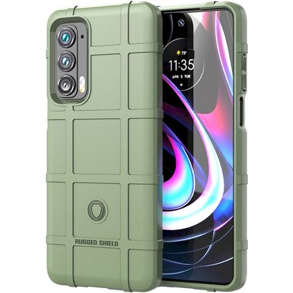 Mobigear Rugged Shield Motorola Edge (2021) TPU souple Coque arrière Antichoc - Vert