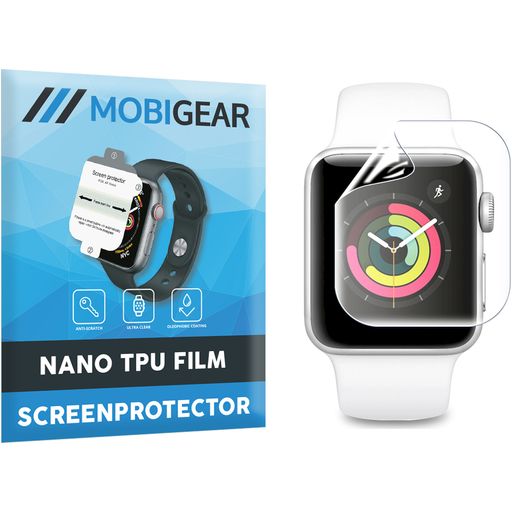 Mobigear Apple Watch - 38 mm Hydrogel TPU Protection d'écran - Compatible Coque