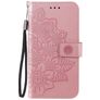 Mobigear Flowers Housse OPPO A54 5G Etui Porte-Monnaie - Rose doré