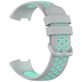 Mobigear Sport Plus Buckle Bracelet Silicone Fitbit Charge 3 Fermeture boucle ardillon - Gris / Turquoise