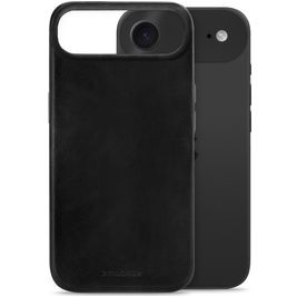 Mobilize Premium Coque iPhone Air MagSafe Coque arrière en Cuir Véritable - Noir