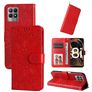 Mobigear Sunflower Housse Realme Narzo 50 4G Etui Porte-Monnaie - Rouge
