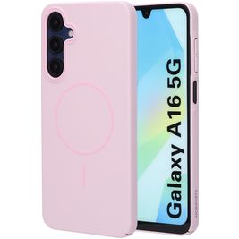 Mobiparts Slim Line Coque Samsung Galaxy A16 MagSafe Coque arrière Rigide - Blush Pink