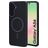 Mobiparts Slim Line Samsung Galaxy A56 MagSafe Plastique rigide Coque arrière - Onyx Black