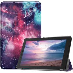 Mobigear Tri-Fold Coque Lenovo Tab E8 Etui - Galaxie