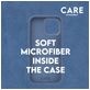 CARE by PanzerGlass Fashionable Coque iPhone 16 Pro Max MagSafe Coque arrière en Silicone - Bleu