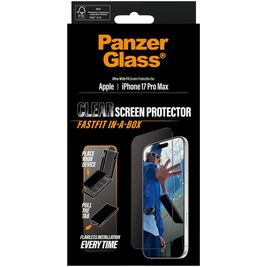 PanzerGlass FastFit iPhone 17 Pro Max Verre trempé Protection d'écran - Compatible Coque