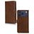 Mobilize Wallet iPhone 17 Pro Max Cuir véritable Étui Portefeuille - Marron