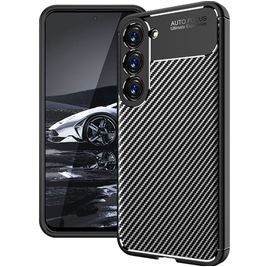 Mobigear Racing Coque Samsung Galaxy S23 Plus Coque arrière en TPU Souple - Noir