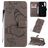 Mobigear Butterfly Housse Xiaomi Redmi Note 8T Etui Porte-Monnaie - Gris