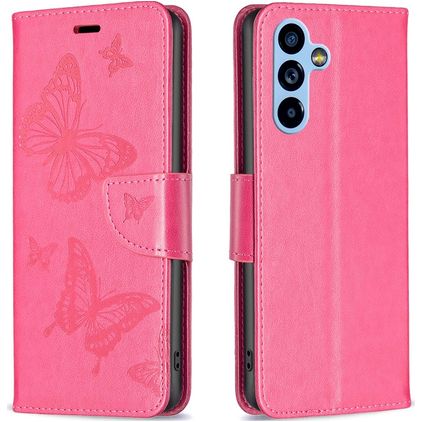 Mobigear Butterfly Samsung Galaxy A54 Étui Portefeuille - Magenta