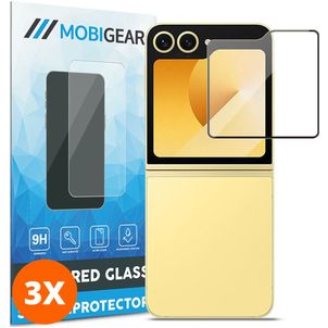Mobigear Premium Samsung Galaxy Z Flip 6 Verre trempé Protection d'écran - Compatible Coque (Lot de 3)