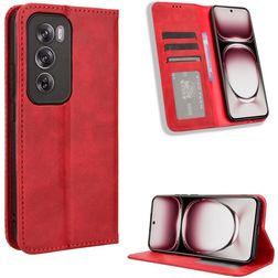 Mobigear Sensation Housse OPPO Reno 12 Pro Etui Porte-Monnaie - Rouge