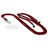 Mobiparts Phonecord - Cordon de téléphone universel ajustable - Plum Red