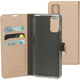 Mobiparts Saffiano Wallet Housse Samsung Galaxy S20 Etui Porte-Monnaie - Copper