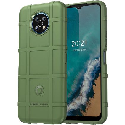 Mobigear Rugged Shield Nokia G50 TPU souple Coque arrière Antichoc - Vert