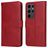 Mobigear Wallet Housse Samsung Galaxy S24 Ultra Etui Porte-Monnaie - Rouge