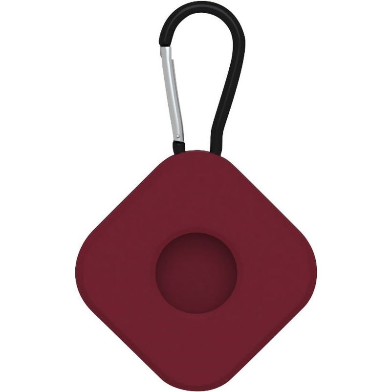 Mobigear Square Key Coque Silicone souple Porte-clés pour Apple AirTag - Bordeaux