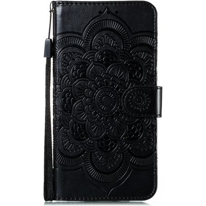 Mobigear Mandala Housse Huawei P40 Pro Etui Porte-Monnaie - Noir