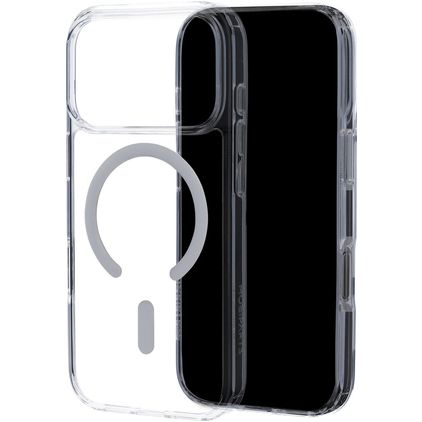 Mobiparts Hardcover Coque Transparente iPhone 18 Pro MagSafe Coque arrière Rigide - Transparent
