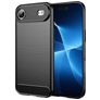Mobigear Brushed Slim Coque iPhone Air Coque arrière en TPU Souple - Noir