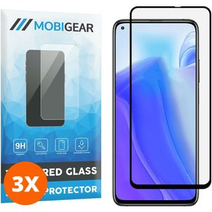 Mobigear Premium Xiaomi Mi 10T Lite Verre trempé Protection d'écran - Compatible Coque - Noir (Lot de 3)