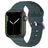 Mobigear Bumpy Bracelet Silicone Apple Watch Fermeture boucle ardillon - 49/46/45/44 mm - Vert