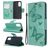 Mobigear Butterfly Housse Samsung Galaxy S20 Etui Porte-Monnaie - Turquoise