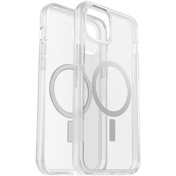 OtterBox Symmetry Plus Coque Transparente iPhone 14 Plus MagSafe Coque arrière Rigide Anti-Chocs - Transparent