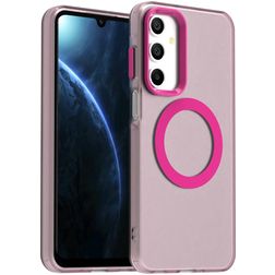 Mobigear Shockproof Samsung Galaxy A16 MagSafe Plastique rigide Coque arrière - Rouge